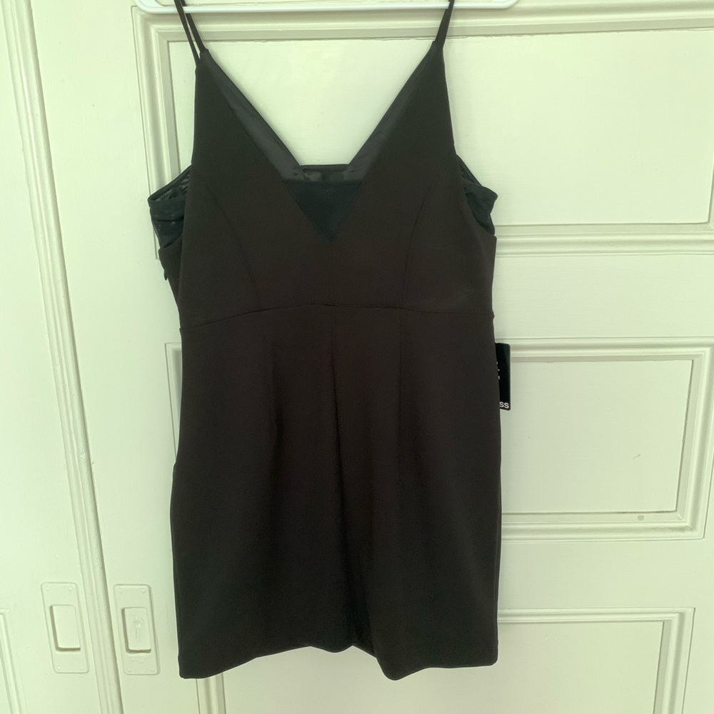 Express Mesh Inset Mini Sheath Dress - Picture 5 of 7